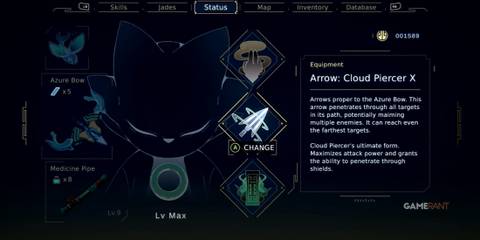 Cloud Piercer X Arrow in Nine Sols