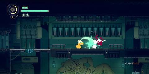 Yi using Shadow Strike on an enemy in Nine Sols