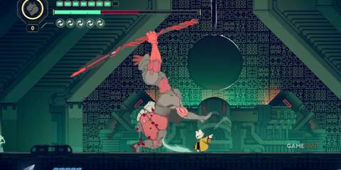 Yi using the Swift Blade Jade in Nine Sols