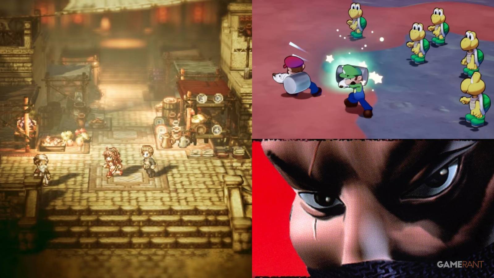 Octopath Traveler, Mario & Luigi Brothership and Tenchu, Stealth Assassins