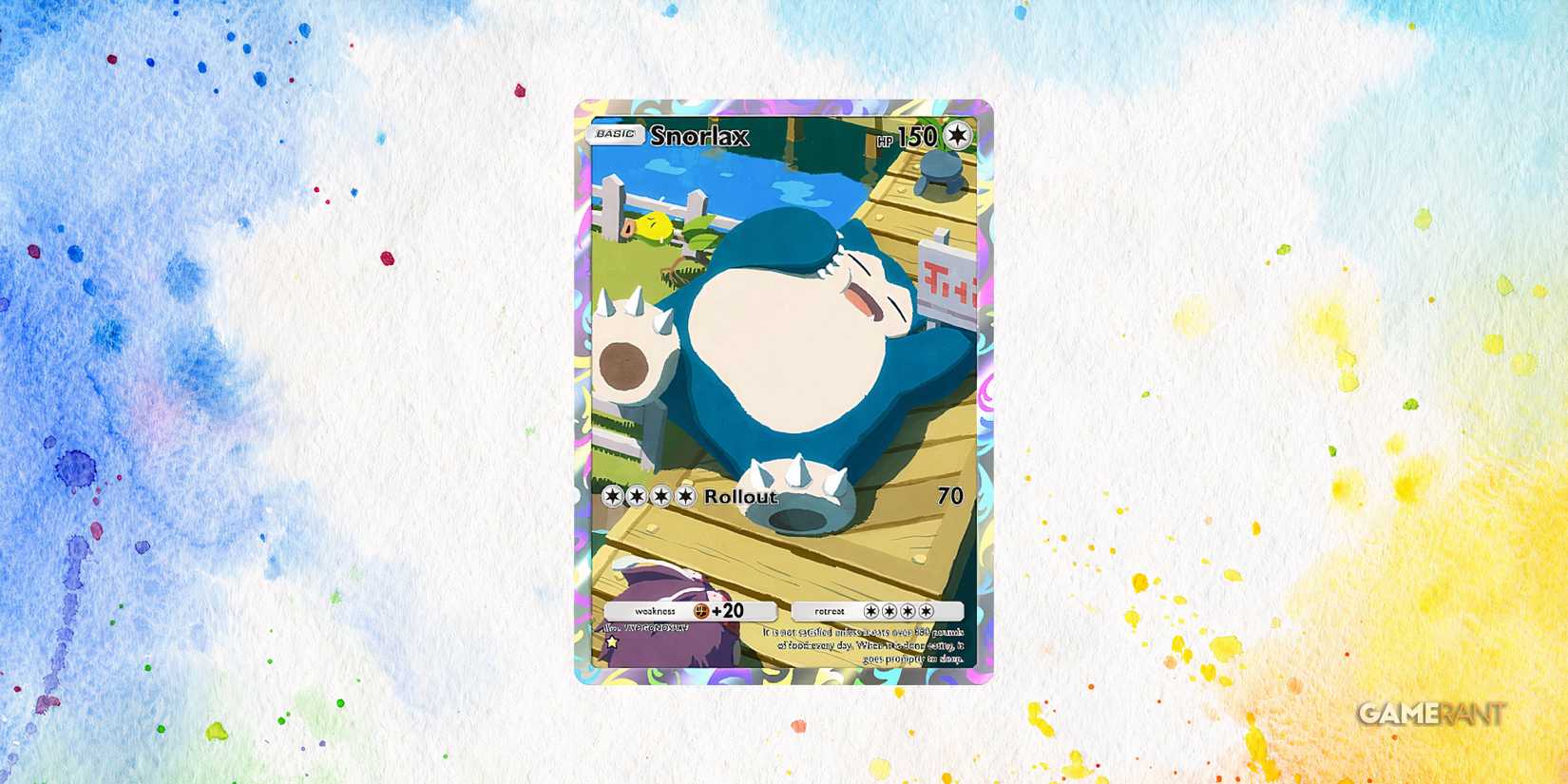 the full art variant of snorlax in pokemon tcg pocket.