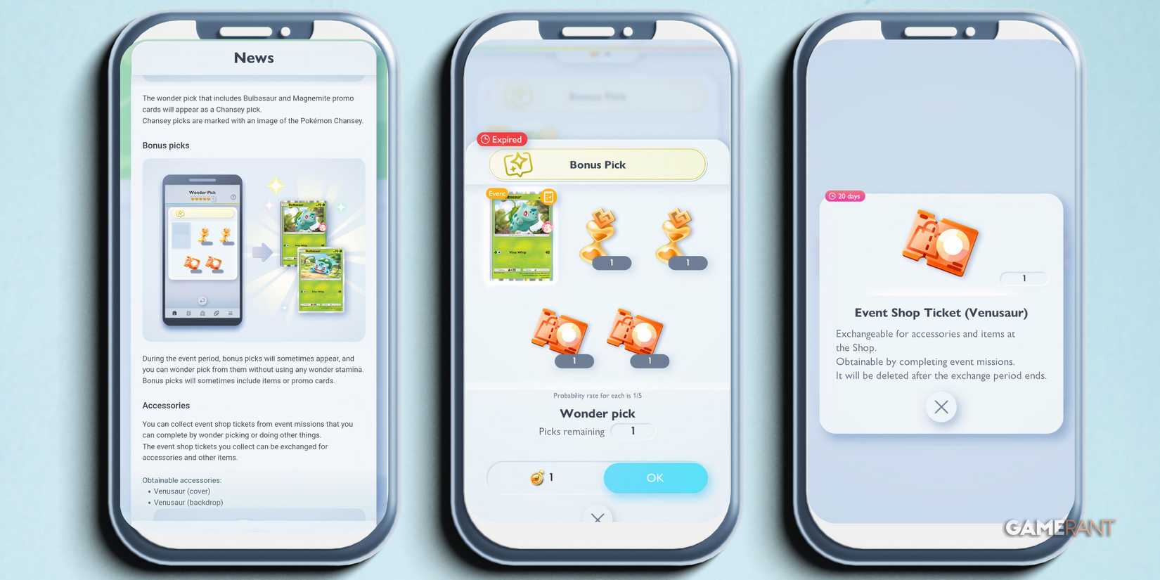 pokemon pocket's december wonder pick event details and rewards.