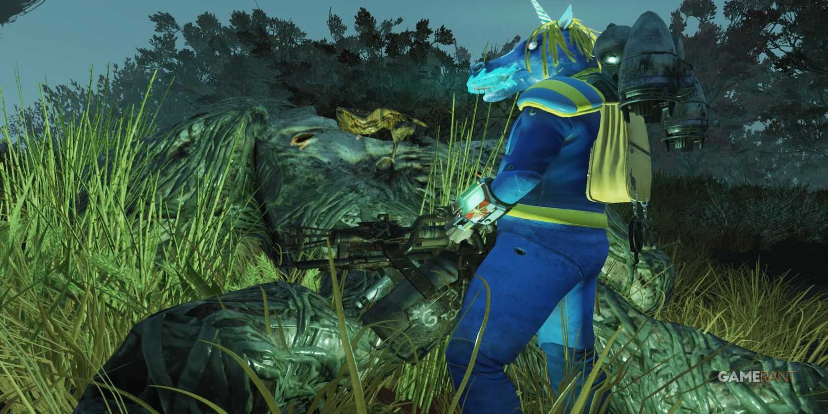 Standing Next To A Grafton Monster In Fallout 76