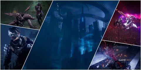 A Collage Of Key Frames From The Ninja Gaiden 4 Reveal Trailer