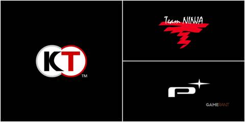 A Collage Of Logos For Koei Techmo, Team Ninja, & Platinum Games