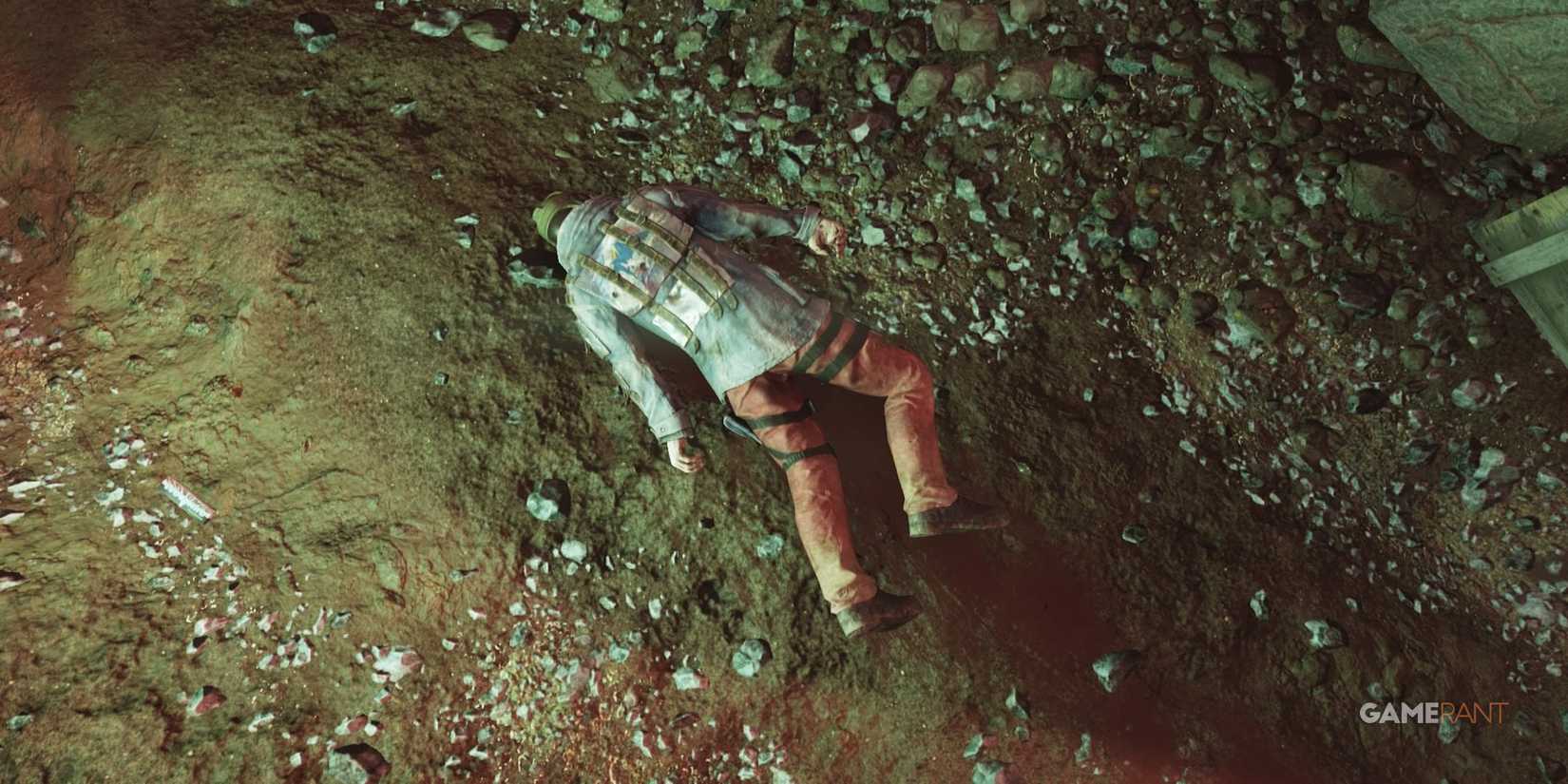 A Dead Blue Ridge Trader In Fallout 76