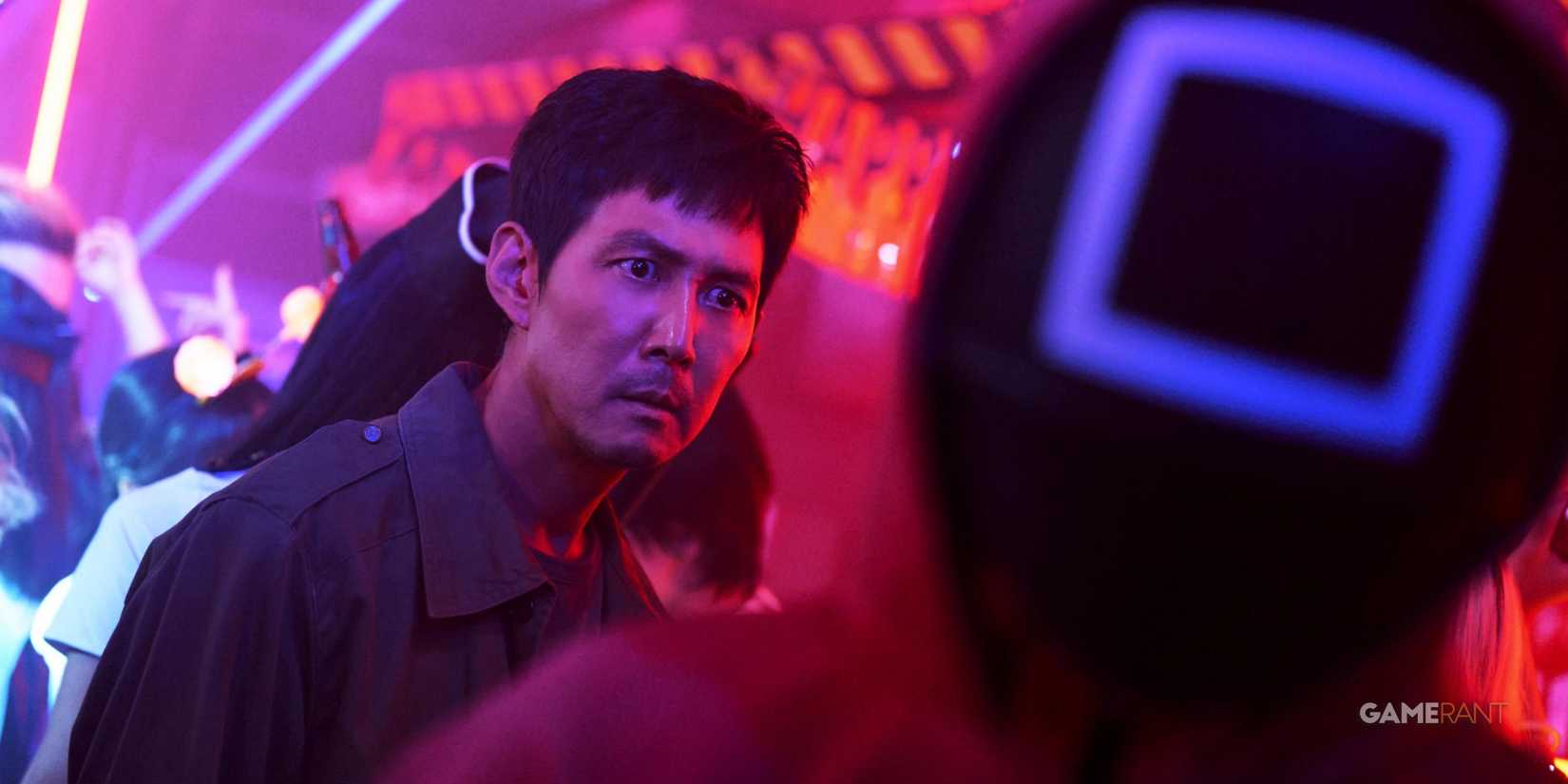 a man inside a club in the squid games series