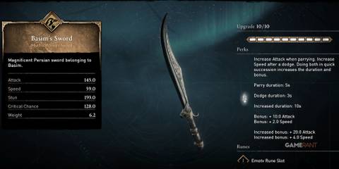 Assassin's Creed Valhalla Basim’s Sword