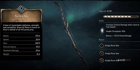 Assassin's Creed Valhalla Petra's Arc Bow