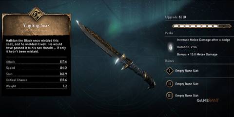 Assassin's Creed Valhalla Yngling Seax Dagger