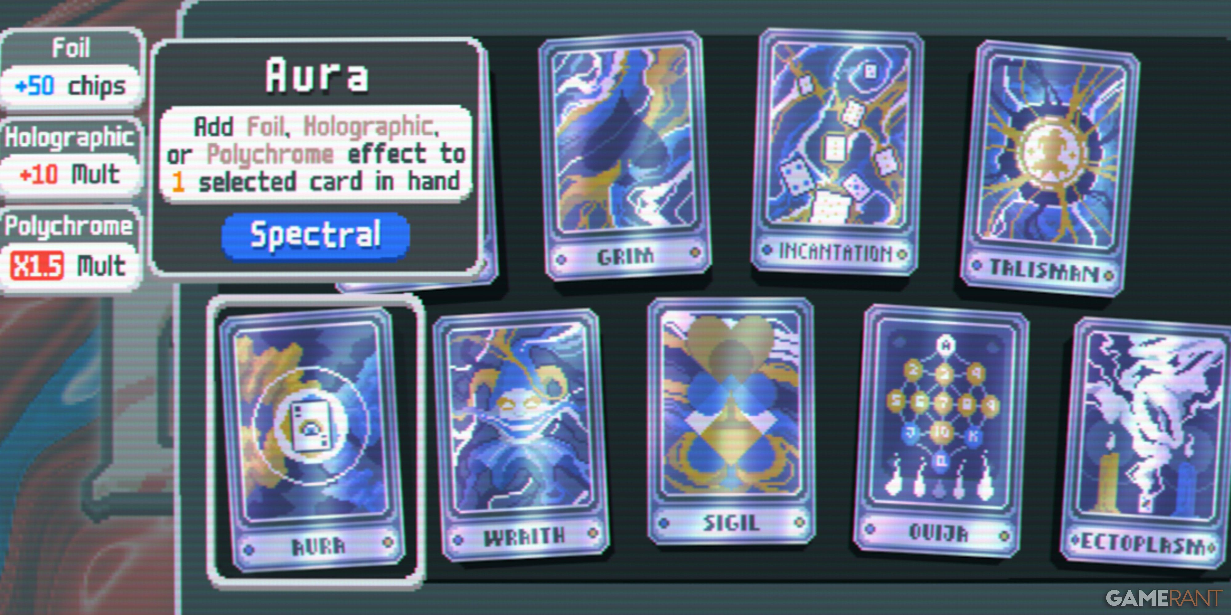 Balatro Aura Spectral Card