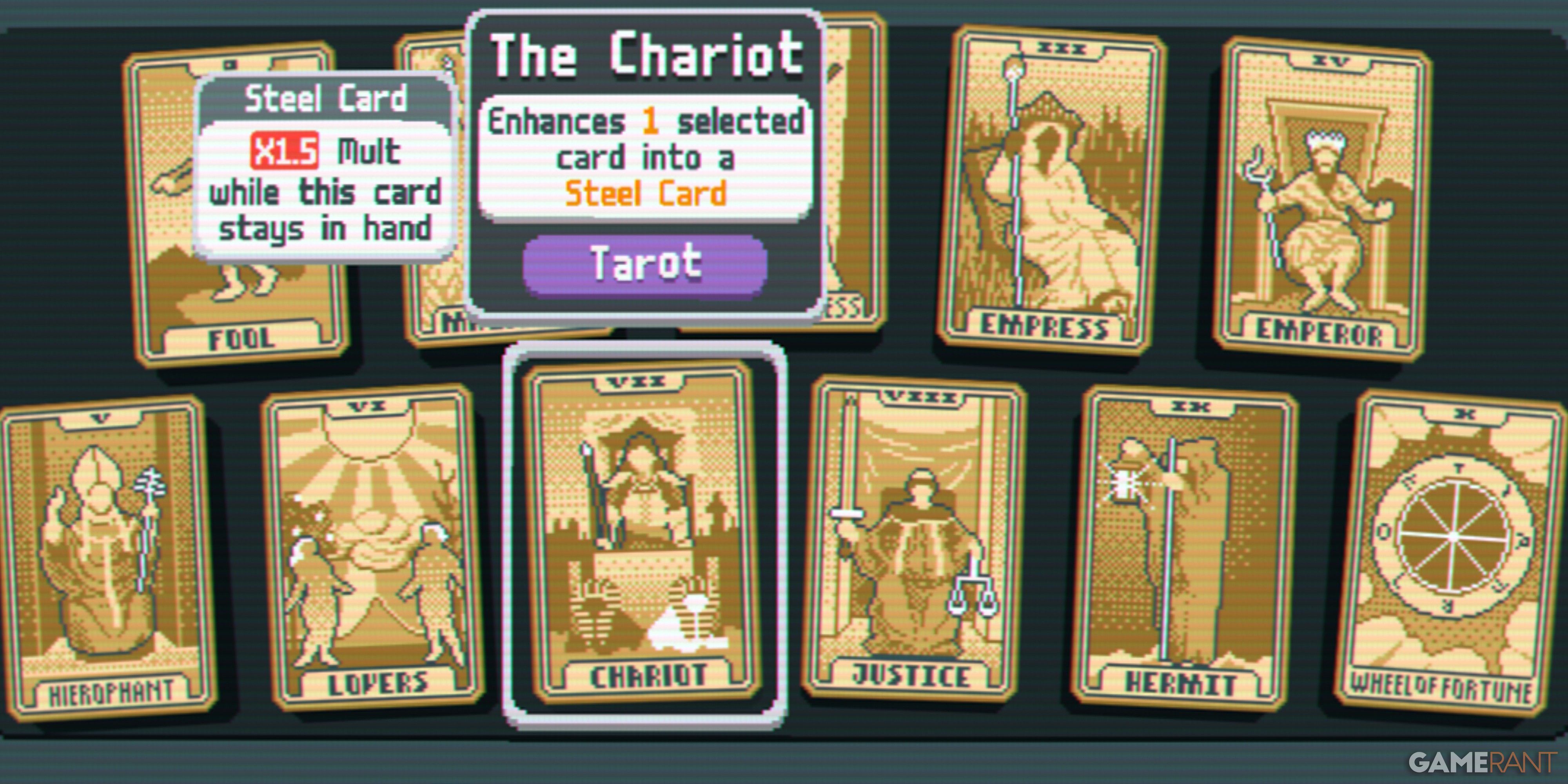 Balatro The Chariot Tarot