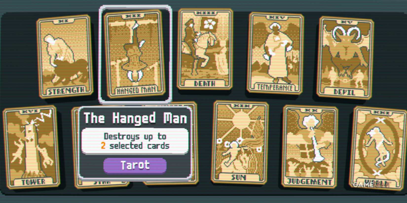 Balatro The Hanged Man Tarot