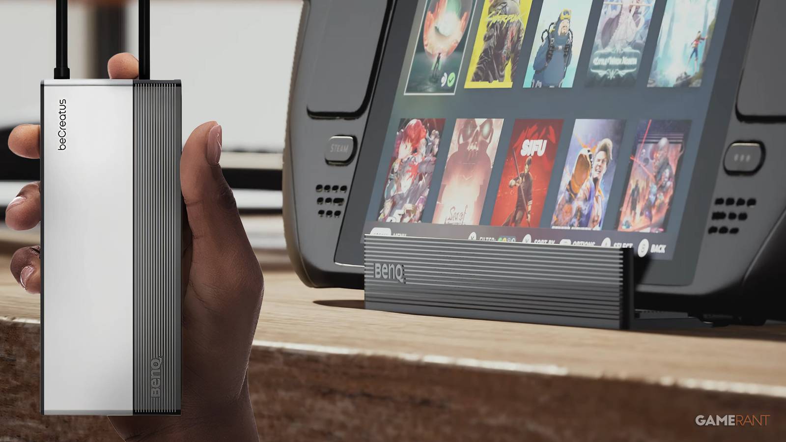 BenQ beCreatus GR10 7-in-1 Mobile Dock feature