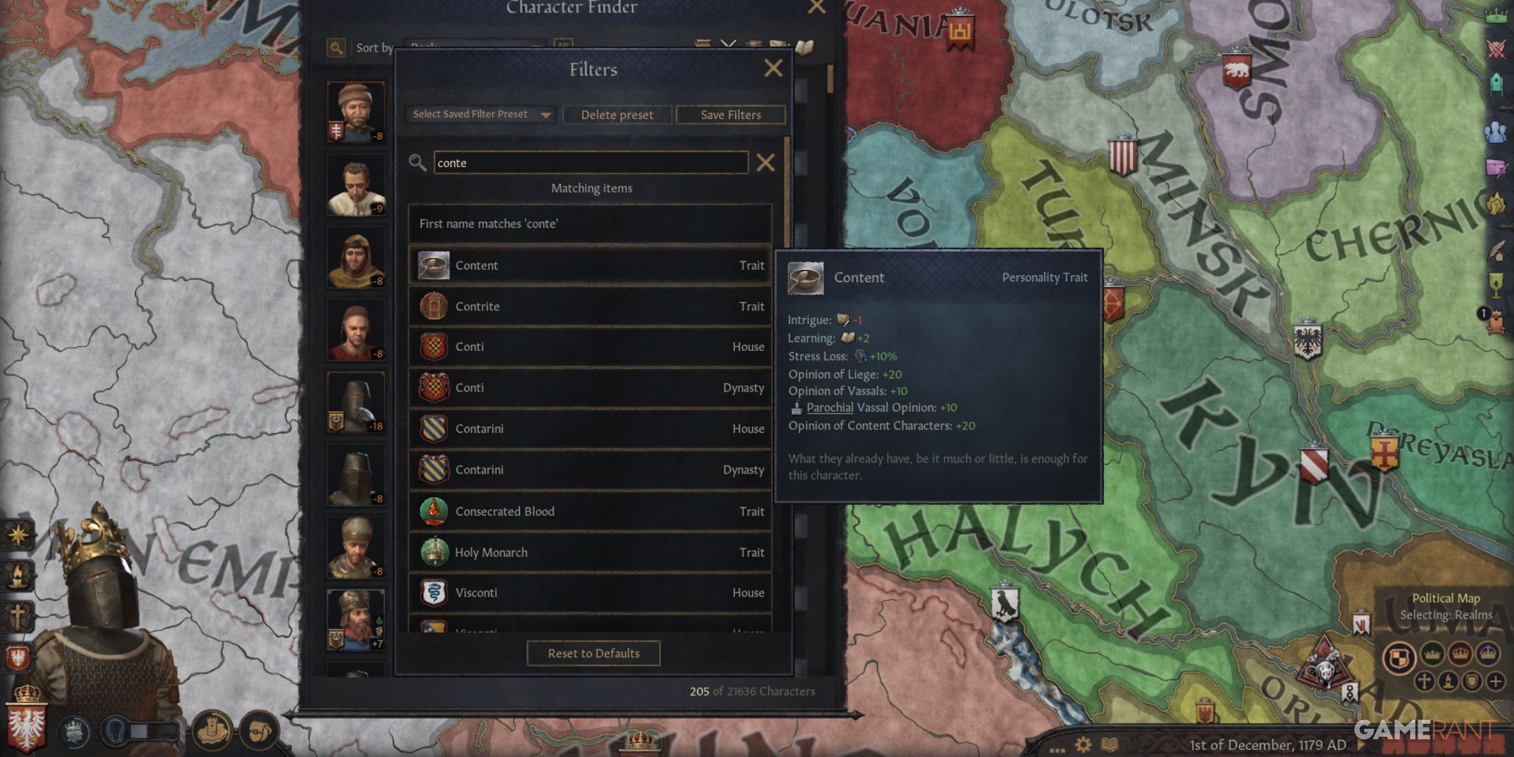 Crusader Kings 3 Content Personality Trait