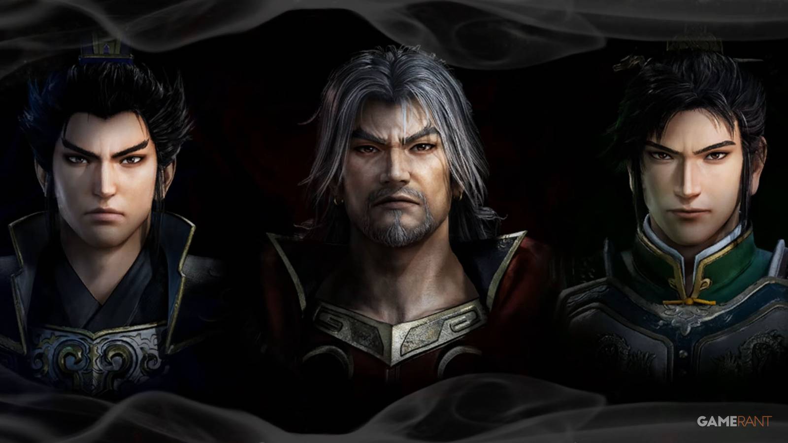 Cao Cao, Sun Jian, and Liu Bei in Dynasty Warriors Origins