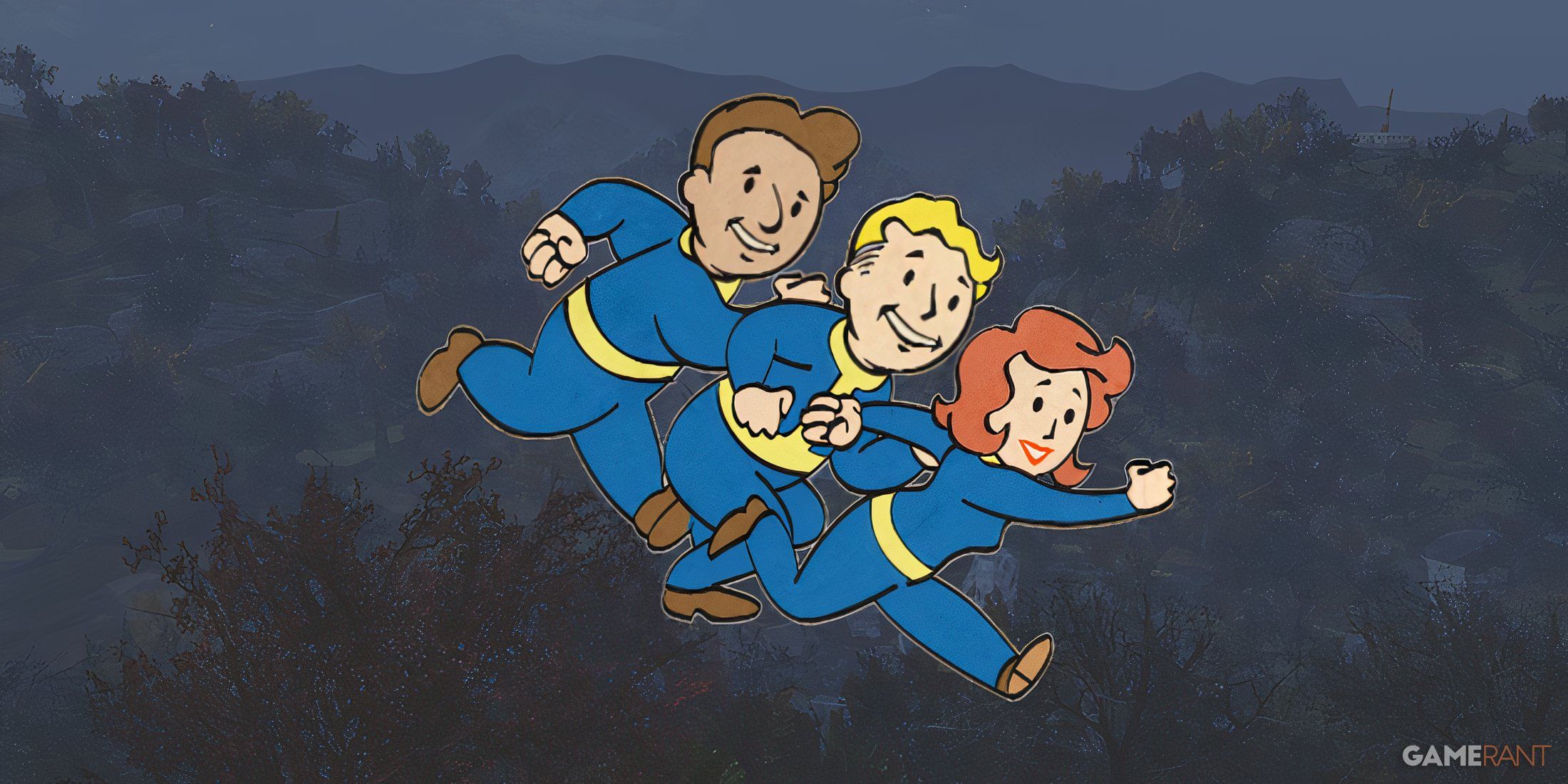 Fallout 76 Flatwoods with Squad Maneuvers Perk Card Graphic edit GAMERANT