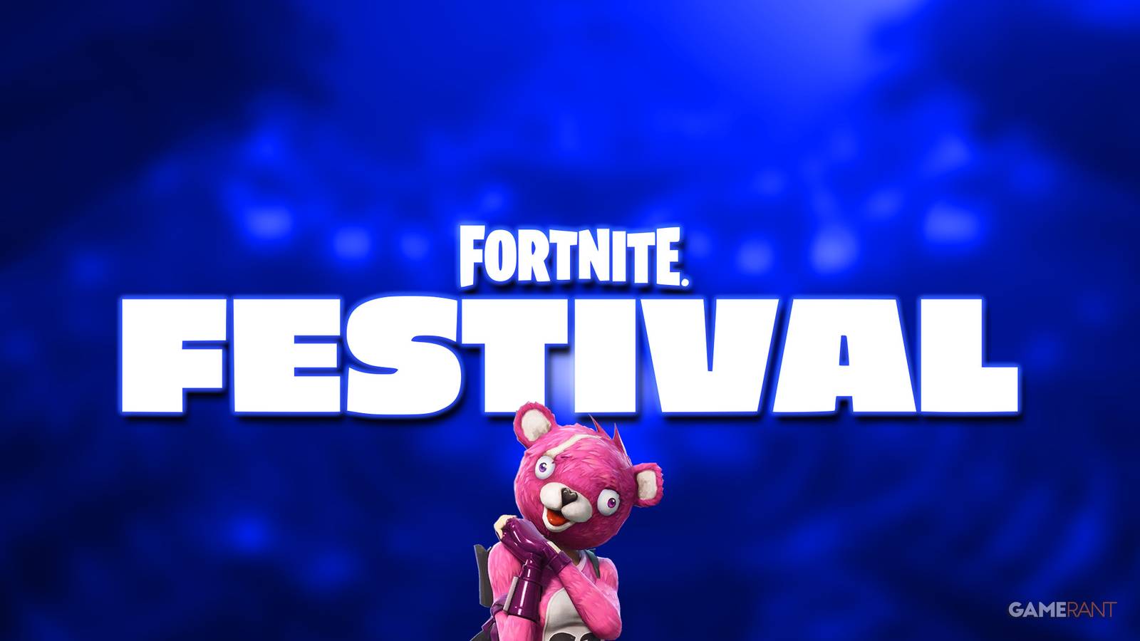 Fortnite Festival logo on blue background Cuddle Team Leaderr 2x1 composite