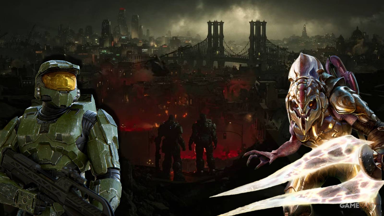 Gears of War E DAy Halo Crossover