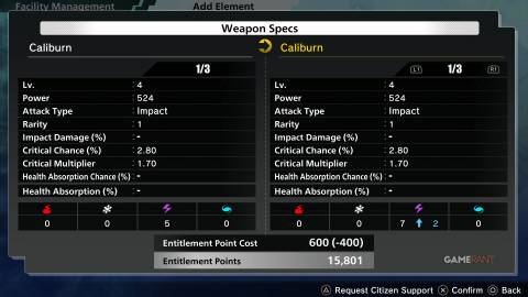 How To Add Element In Freedom Wars Remastered 3