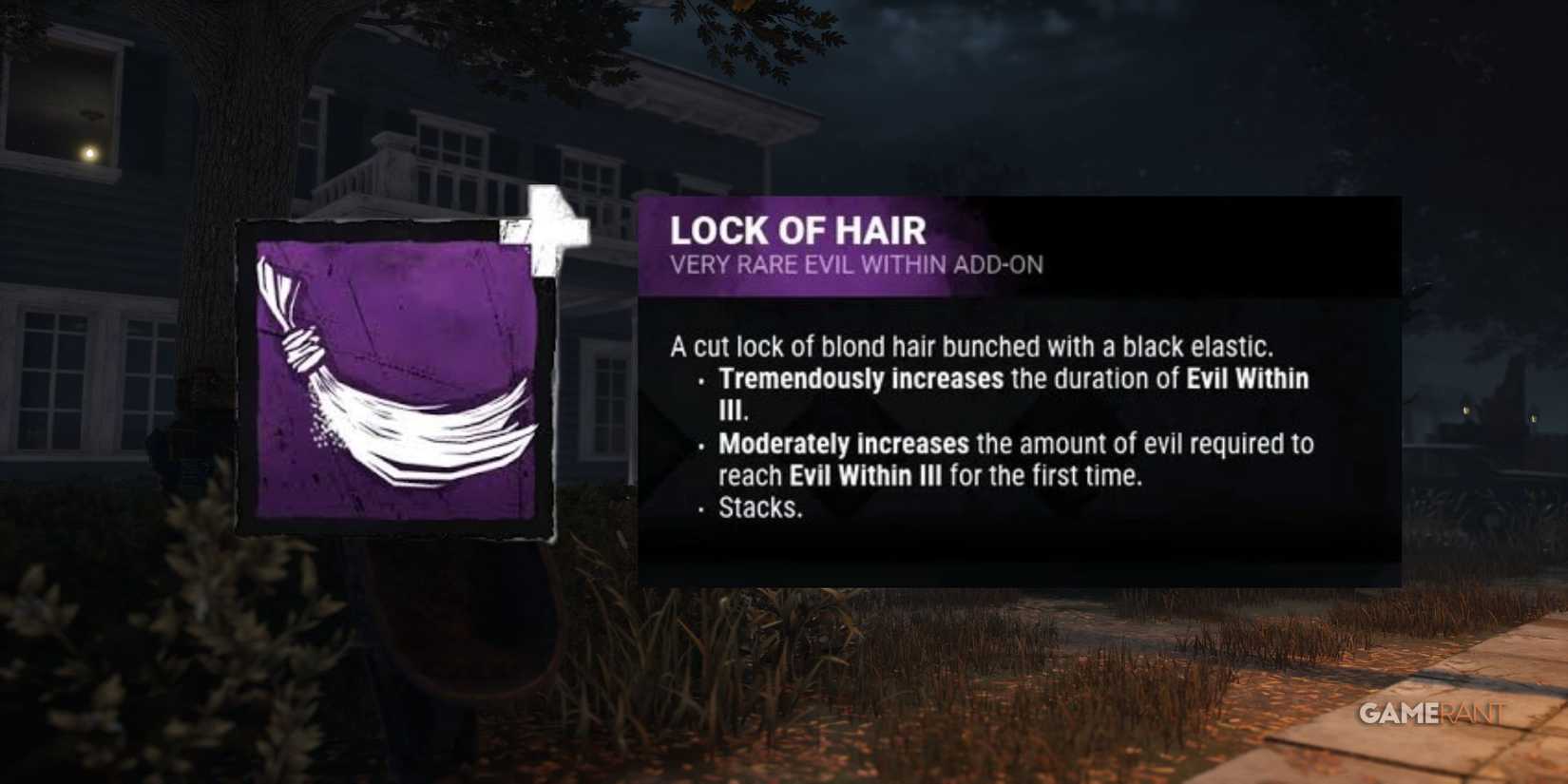 Lock of Hair Dead by Daylight Michael Myers add-on