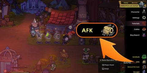 the afk mode in lost castle 2.