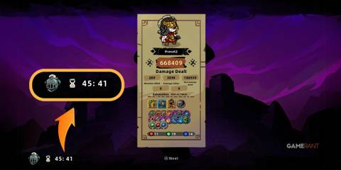 final boss defeated in lost castle 2 showing playtime.