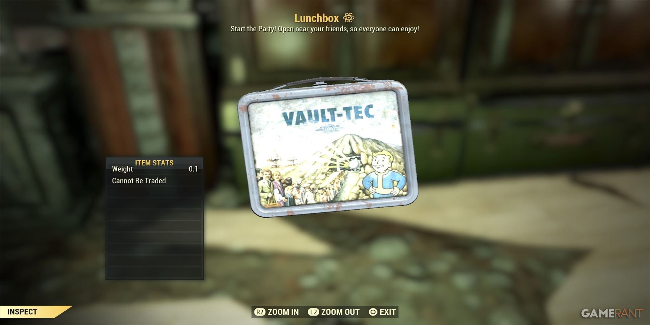 Lunchbox In Fallout 76