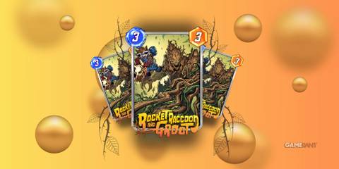 rocket raccoon and groot card in marvel snap.