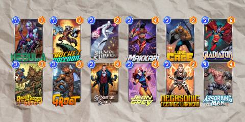 the best deck for rocket and groot in marvel snap.