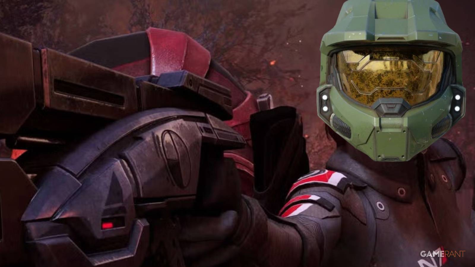 Mass Effect FemShep with Halo Master Chief Helmet