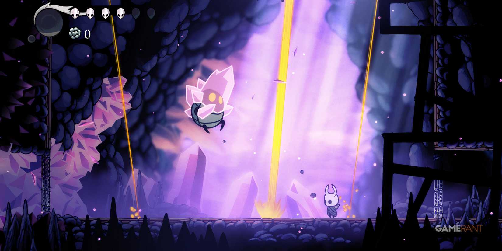 Hollow Knight: 20 Hardest Bosses, Ranked The Knight battes with the Enraged Guardian