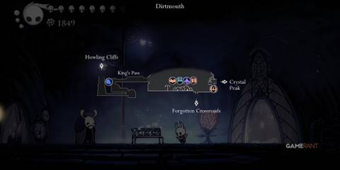 Hollow Knight: 10 Tips To Make The Game Easier Hollow Knights map of Dirtmouth
