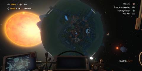 7 Science Fiction Games That Use Actual Science Flying over a planet with the sun in the background