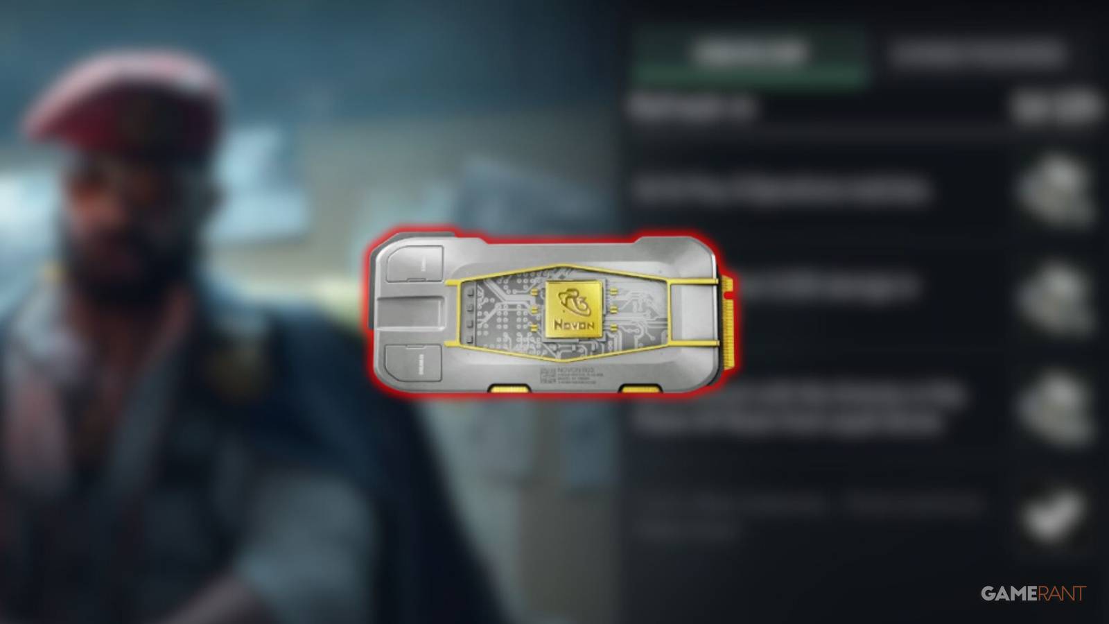 Novon Chip Item in Delta Force