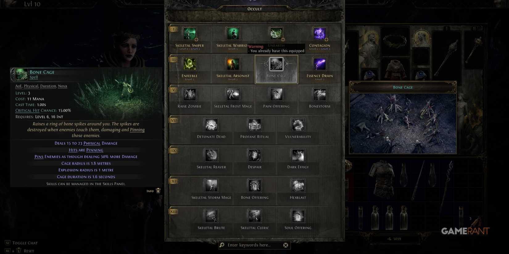 Bone Cage in Path Of Exile 2