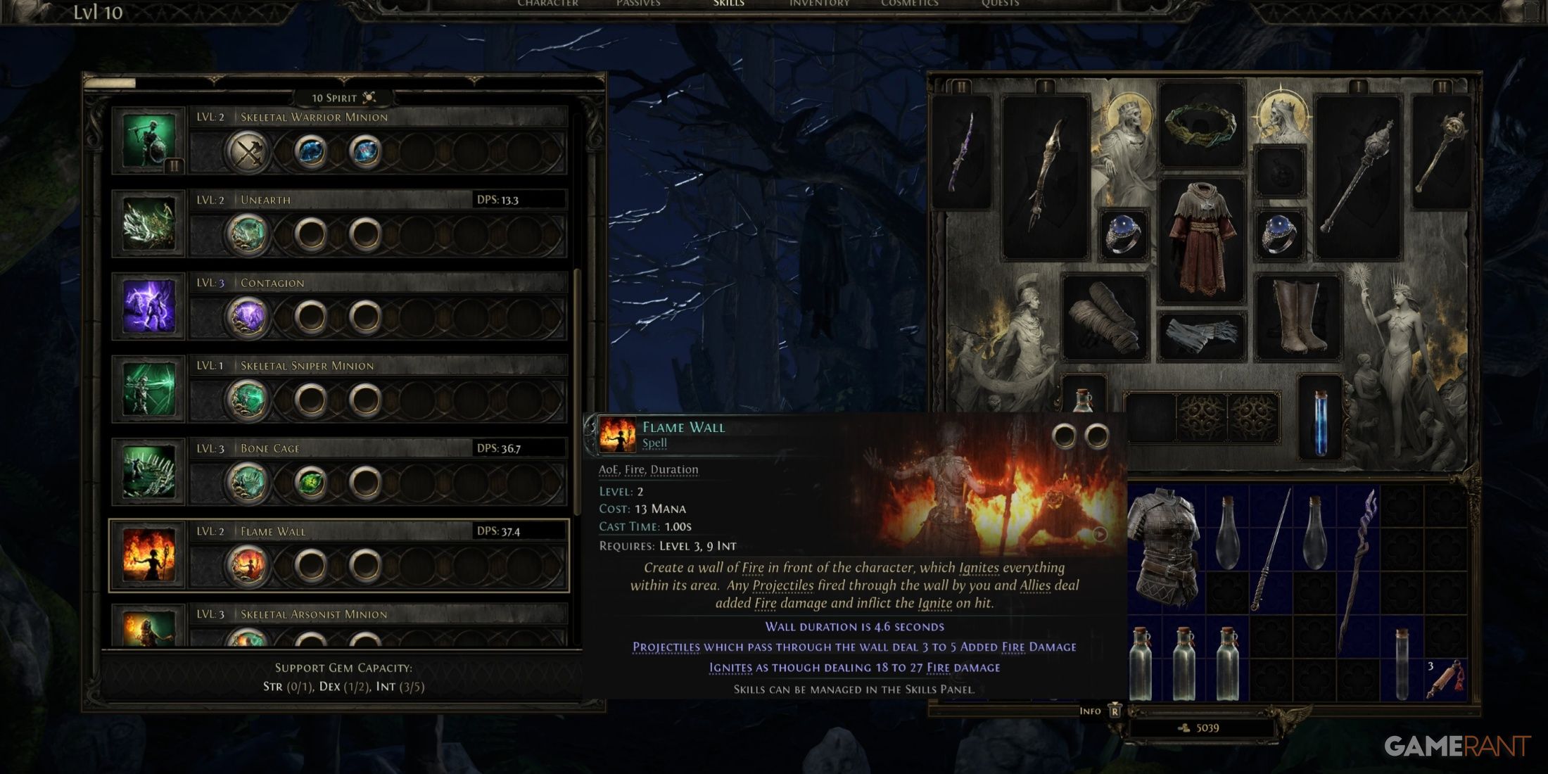 Flame Wall in Path Of Exile 2