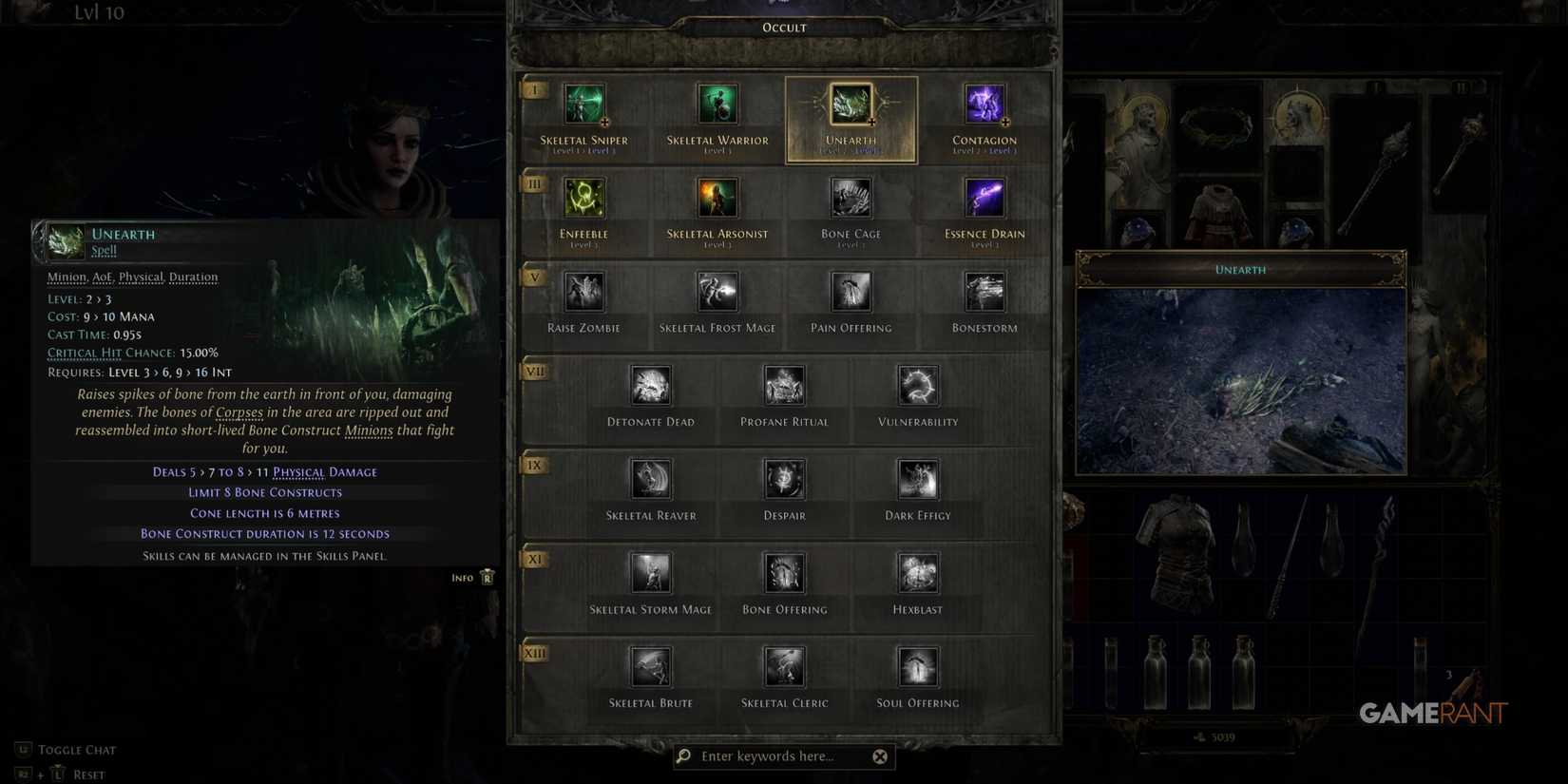 Unearth in Path of Exile 2