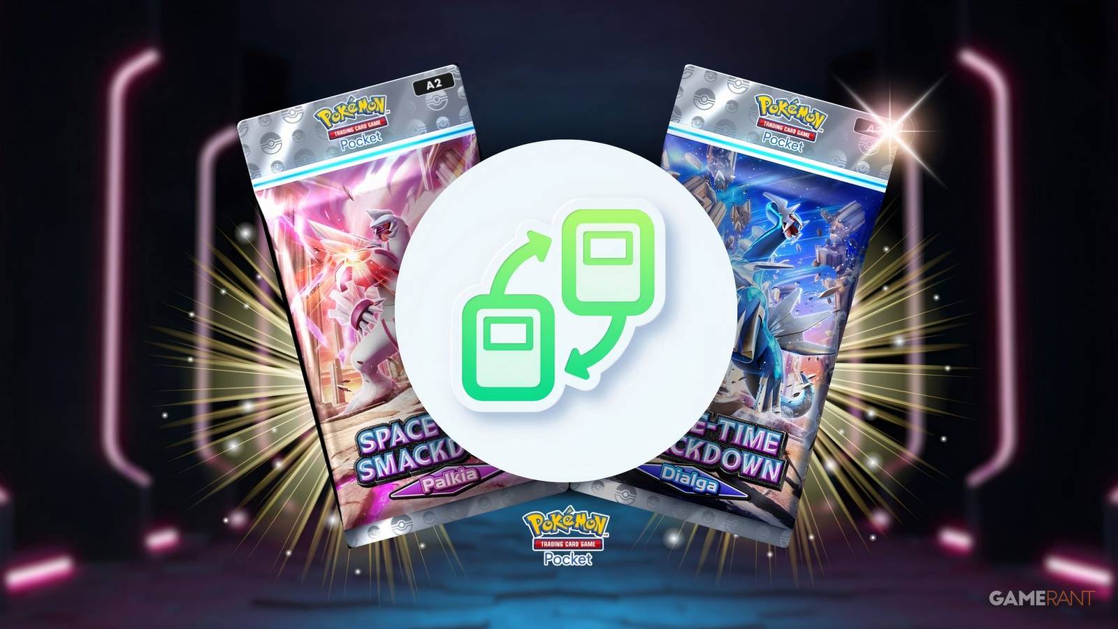 pokemon pocket trading logo.