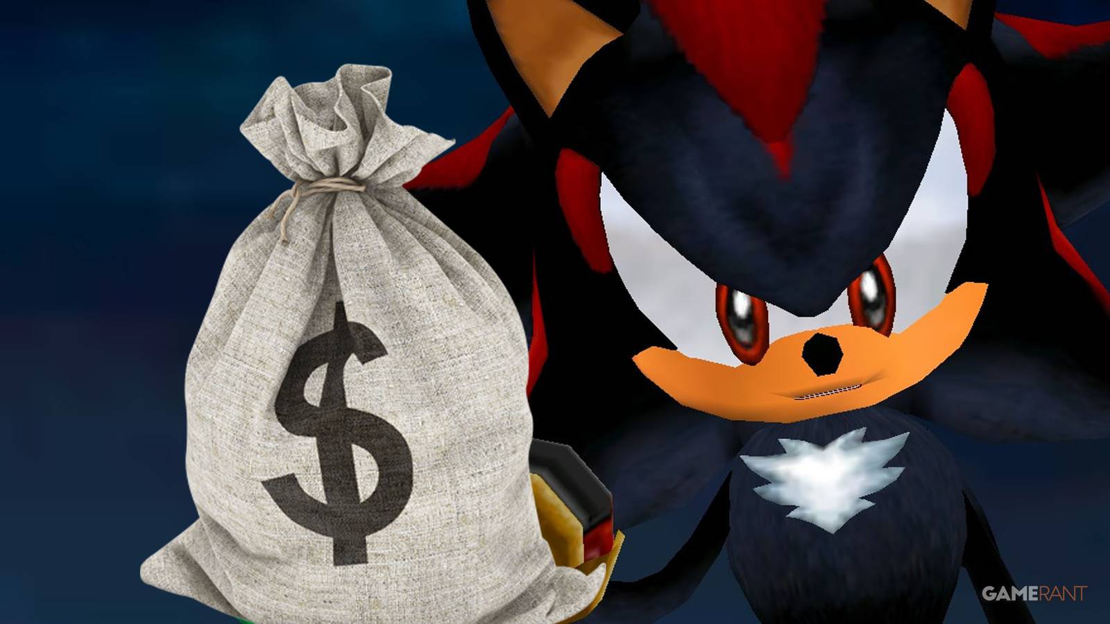 Sonic Adventure 2 Shadow Money Bag