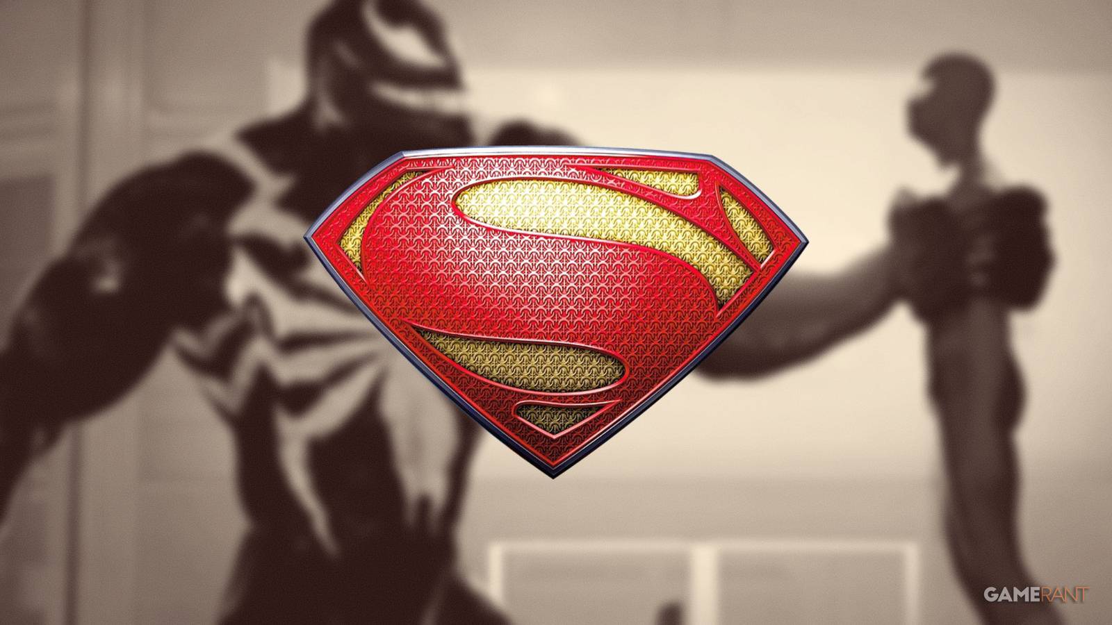 Spider-man 2 Venom holding Peter Parker with Superman Logo