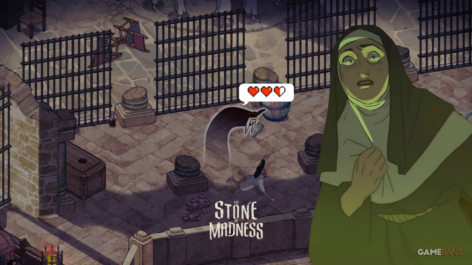 how to cure and heal in the stone of madness guide.