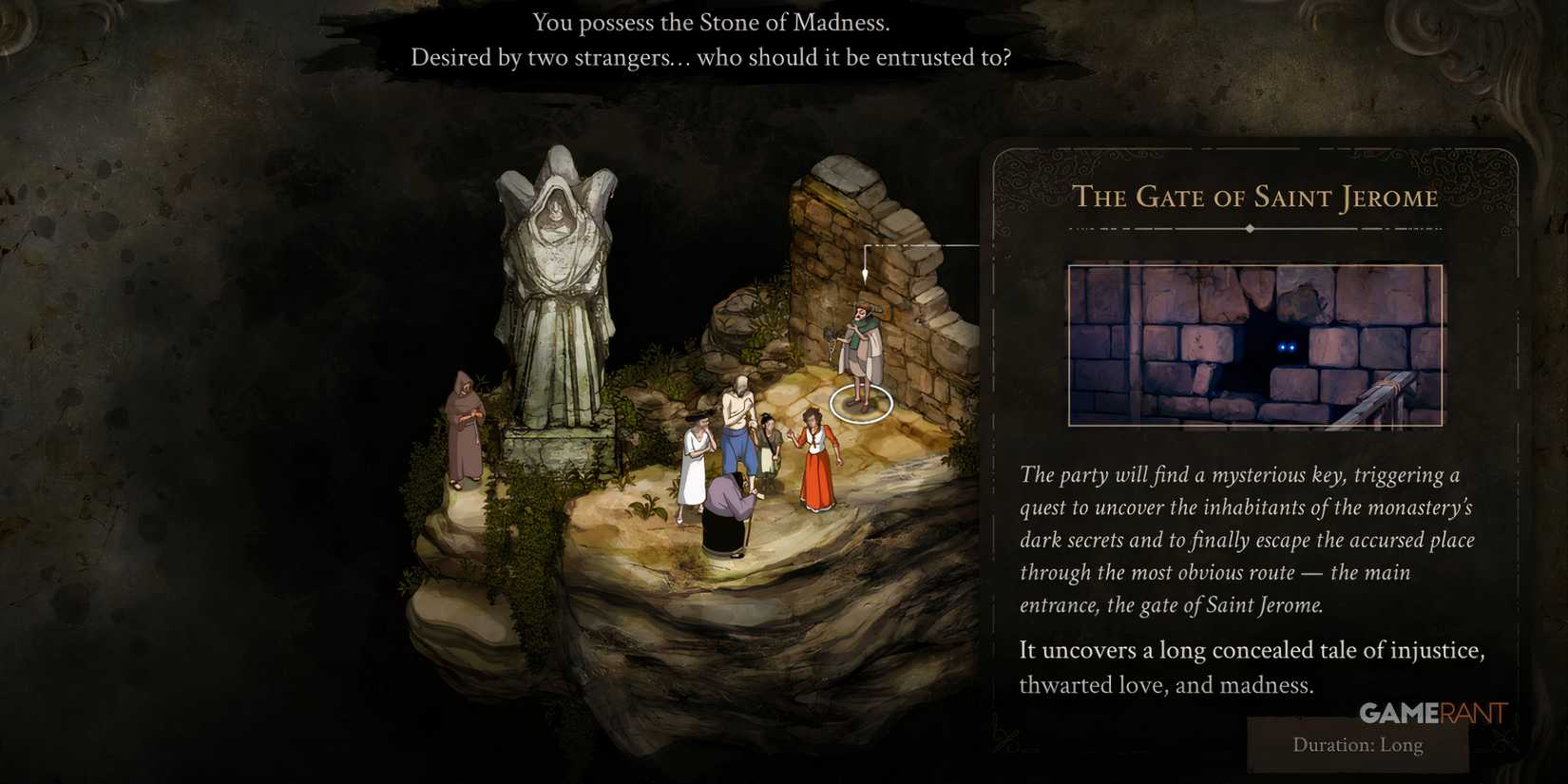 the stone of madness the gate of saint jerome choice after prologue.