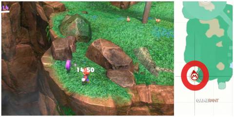 supr mario odyssey cascade kingdom purple coins 13-15