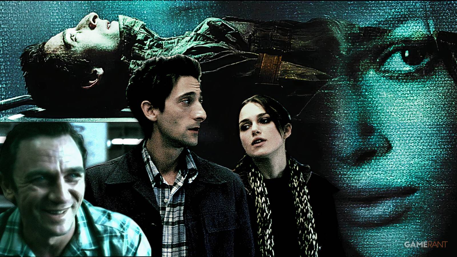 adrien brody, keira knightley and daniel craig in the jacket (2005)