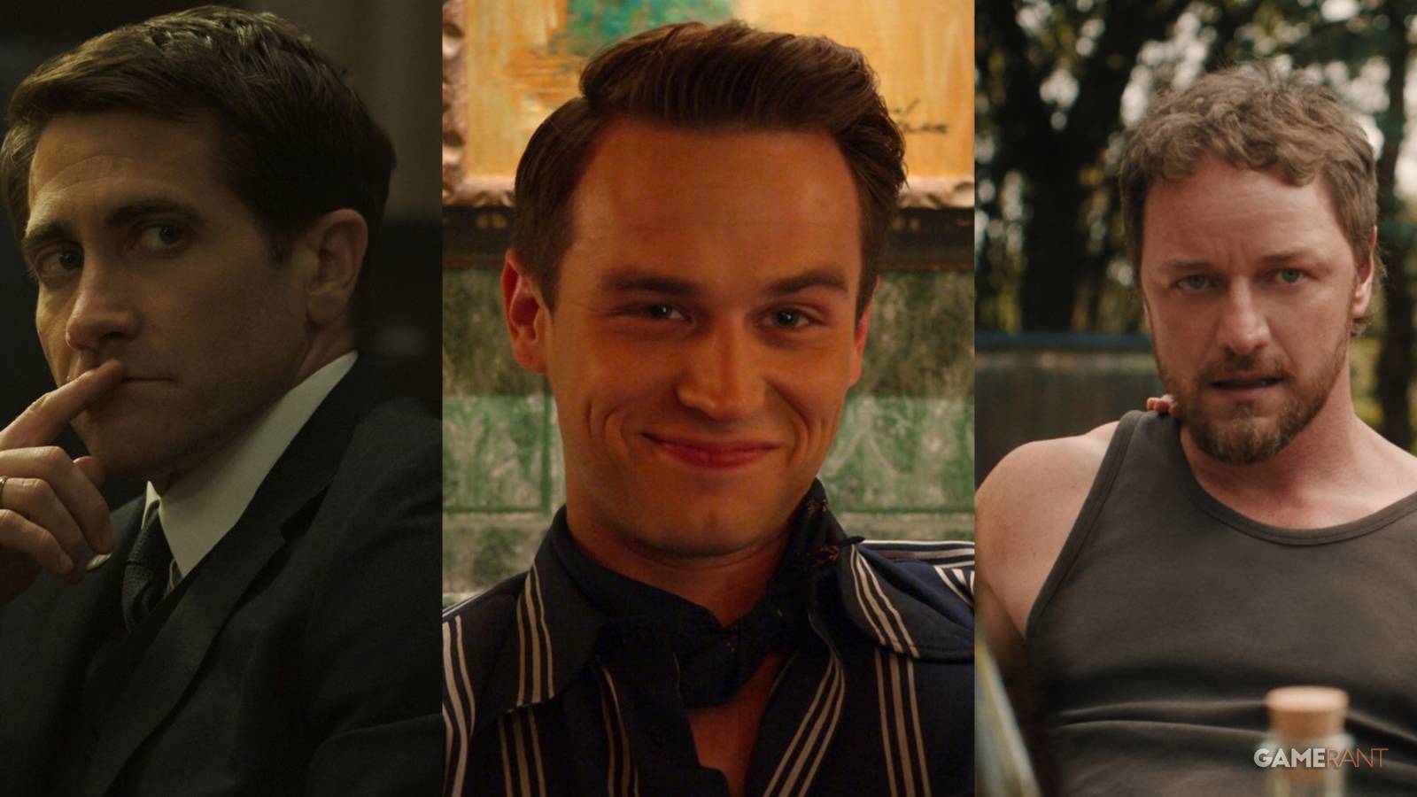 a collage of three actors from psychological thriller