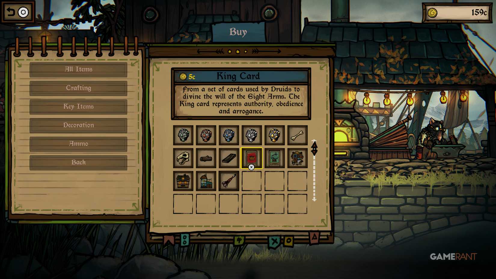 All Tarot Cards Locations In Tails Of Iron 2 Whiskers of Winter 13