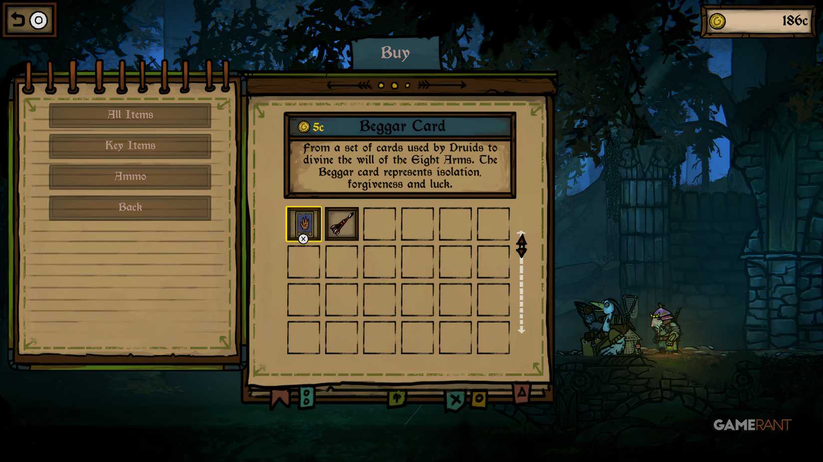 All Tarot Cards Locations In Tails Of Iron 2 Whiskers of Winter 4