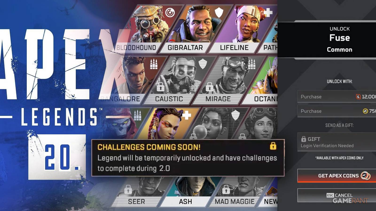 Apex Legends 2 Unlock Costs