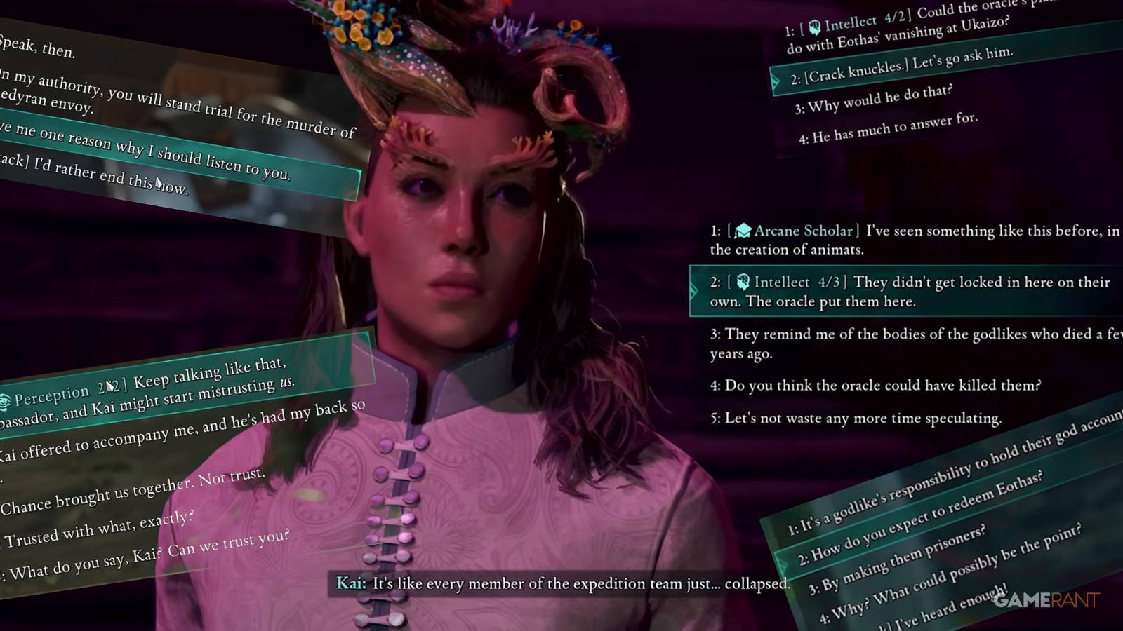 Avowed Bold Protagonist Decision Missed Opportunity